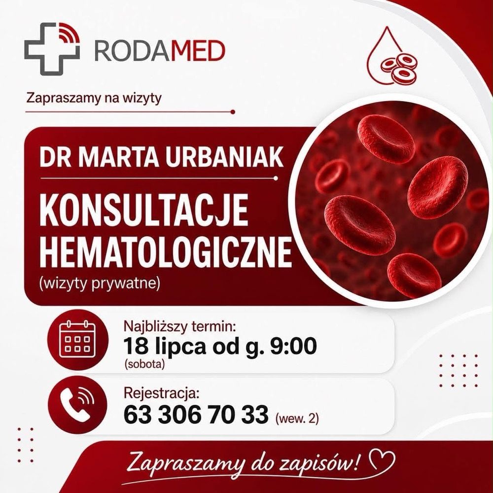 dr Marta Urbaniak - konsultacje hematologiczne